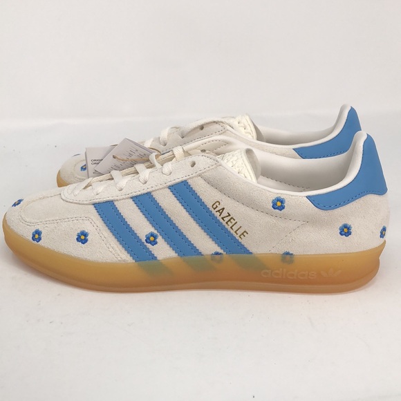 Adidas Women’s Gazelle Indoor Embroidered Floral IF4491 Sneakers - Size 7.5 - Picture 7 of 16
